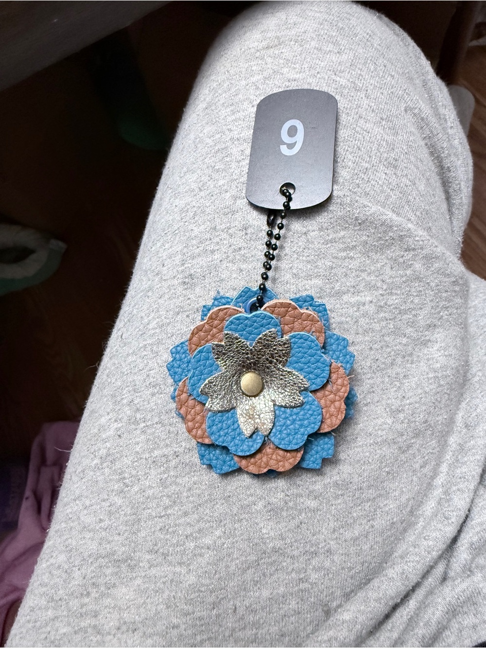 Handmade Floral Bag Charm